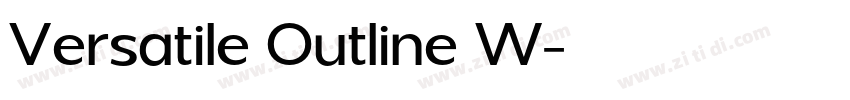 Versatile Outline W字体转换